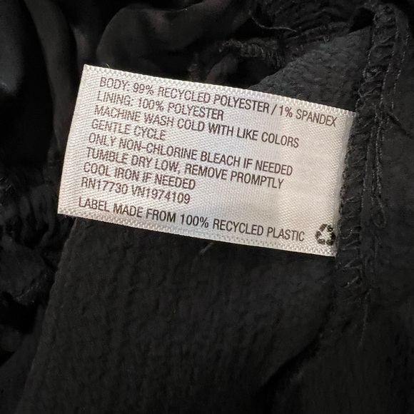 Wild Fable Black Cropped Ruffled Tie Front Camisole Size Medium - Picture 9 of 14